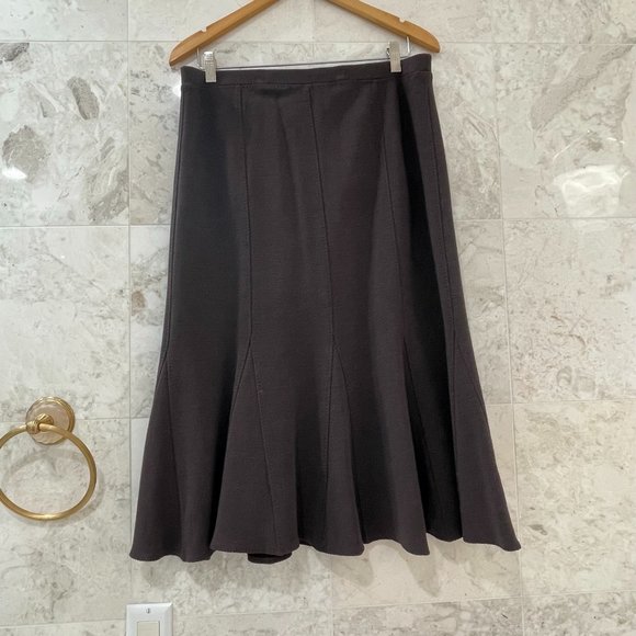 Eileen Fisher Dresses & Skirts - EILEEN FISHER {P/L} Tulip Skirt Chocolate Brown